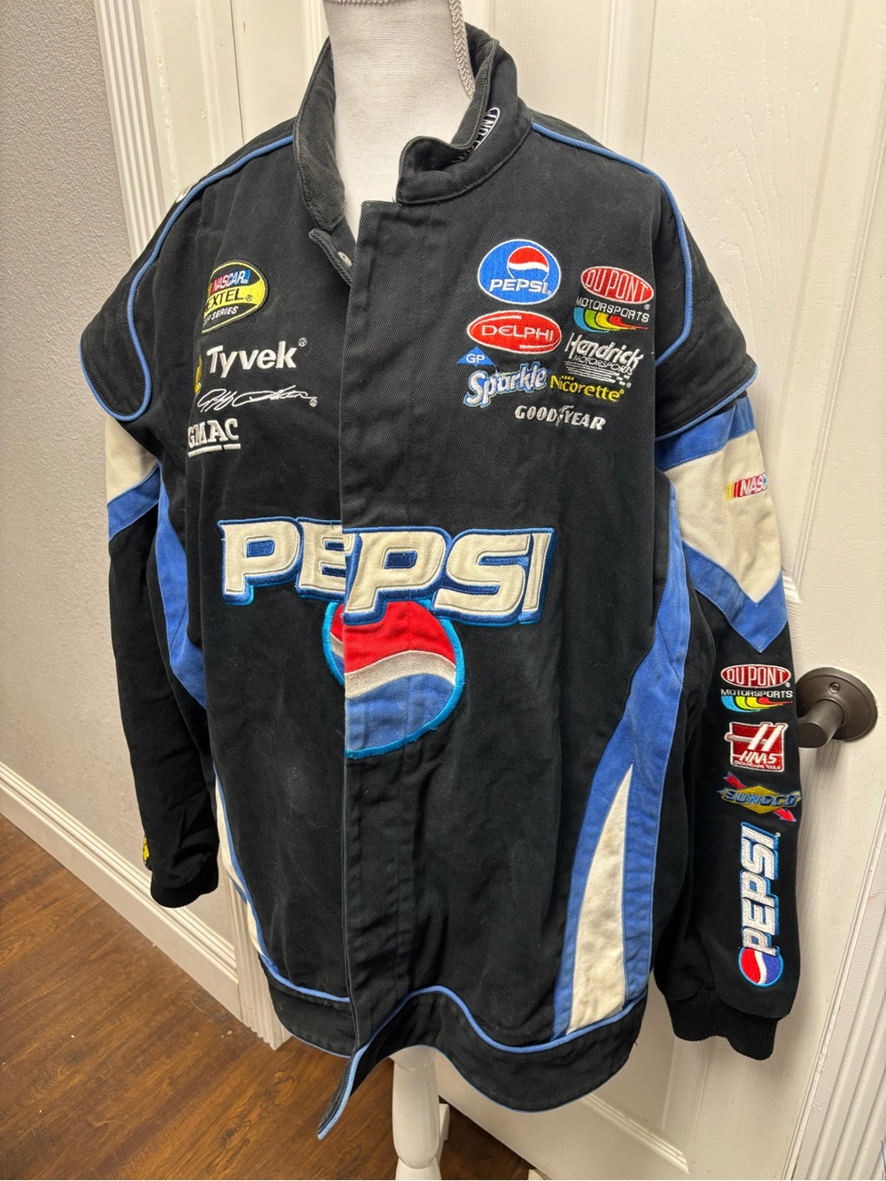 Vintage Chase Authentics JH Design Jeff Gordon Pepsi NASCAR Racing Jacket 3XL